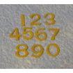 Brass Door Numbers for 12th Scale Dolls House