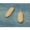 White Door Plates x2 for 12th Scale Dolls House