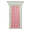 Painted Dentil Trim Wooden Door for 12th Scale Dolls House