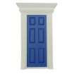 Painted Dentil Trim Wooden Door for 12th Scale Dolls House