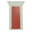Painted Dentil Trim Wooden Door for 12th Scale Dolls House