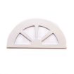 Small White Fanlight Window for 12th Scale Dolls House