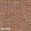 3D Effect Brick Style Embossed Weathered Brick Wallpaper for 12th Scale Dolls House