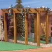 Wooden Pergola Kit for 12th Scale Dolls House