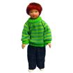 Porcelain Boy In Sweater for 12th Scale Dolls House