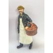 Baker With Basket Of Bread for 12th Scale Dolls House