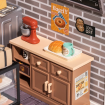 Rolife Daily Golden Wheat Bakery Plastic DIY Miniature Dollhouse Kit 