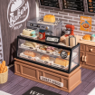 Rolife Daily Golden Wheat Bakery Plastic DIY Miniature Dollhouse Kit 