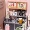 Rolife Double Joy Bubble Tea Plastic DIY Miniature Dollhouse Kit 