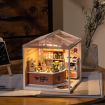 Rolife Double Joy Bubble Tea Plastic DIY Miniature Dollhouse Kit 