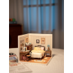 Rolife Sweet Dream Bedroom Plastic DIY Miniature Dollhouse Kit 