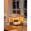 Rolife Sweet Dream Bedroom Plastic DIY Miniature Dollhouse Kit 