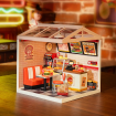 Rolife Yum Yum Burgers Plastic DIY Miniature Dollhouse Kit 