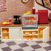 Rolife Yum Yum Burgers Plastic DIY Miniature Dollhouse Kit 