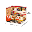 Rolife Yum Yum Burgers Plastic DIY Miniature Dollhouse Kit 