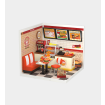 Rolife Yum Yum Burgers Plastic DIY Miniature Dollhouse Kit 