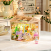 Rolife Blooming Tea Garden Plastic DIY Miniature Dollhouse Kit 