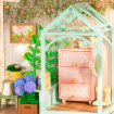 Rolife Blooming Tea Garden Plastic DIY Miniature Dollhouse Kit 