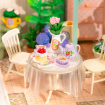 Rolife Blooming Tea Garden Plastic DIY Miniature Dollhouse Kit 