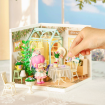 Rolife Blooming Tea Garden Plastic DIY Miniature Dollhouse Kit 