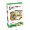Rolife Blooming Tea Garden Plastic DIY Miniature Dollhouse Kit 