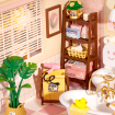 Rolife Pop Bubble Bathroom Plastic DIY Miniature Dollhouse Kit 