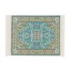 Small Blue Antonio Rug for 12th Scale Dolls House