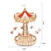 ROKR Swing Ride Music Box Wooden Model Kit