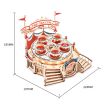 ROKR Tilt-A-Whirl Music Box Wooden Model Kit