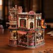 ROKR Dream Coffee Factory Music Box Wooden Model Kit