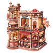ROKR Dream Coffee Factory Music Box Wooden Model Kit
