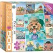 Eurographics Dogs Life Collage 500 Piece Jigsaw