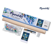 Figured'Art Moonlit Torii and Fireflies Rolled Canvas Painting By Numbers Kit