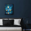 Figured'Art Moonlit Torii and Fireflies Rolled Canvas Painting By Numbers Kit