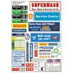 Garage and Service Station Promotional Signs 1:24, 1:43 and 1:76 Scales