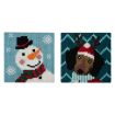 Trimits Christmas Dog and Snowman My First Cross Stitch Kit
