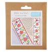 Trimits Floral Counted Cross Stitch Bookmark Kit