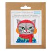 Trimits Cat Ear Muffs Mini Counted Cross Stitch Kit