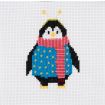 Trimits Cosy Penguin Mini Counted Cross Stitch Kit