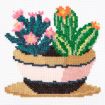 Trimits Succulence Mini Counted Cross Stitch Kit
