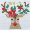 Trimits Festive Reindeer Mini Counted Cross Stitch Kit