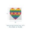 Trimits Rainbow Heart Counted Cross Stitch Kit