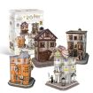Harry Potter - Diagon Alley 4-in-1 3D Puzzle Set