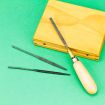 Hobbies 3 Piece Precision Needle File Set & Universal Needle File Handle