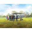 ICM 1/32 Scale DH. 82A Tiger Moth Aircraft with WWII RAF Cadets (4 Figures) Model Kit