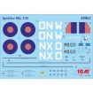 ICM 1/48 Scale Spitfire Mk.VII, WWII British Fighter Plane Model Kit
