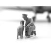 ICM 1/48 Scale WWII RAF Airfield Set, Spitfire Mk.IX & Spitfire Mk.VII, RAF Pilots & Ground Personnel (7 Figures) Model Kit