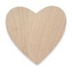11cm Heart Coaster Birch Wood Blank