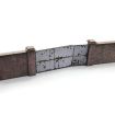Scale Model Scenery Industrial Brick Wall And Gates OO Gauge