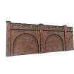 Scale Model Scenery Low Relief Red Brick Railway Arches OO Gauge